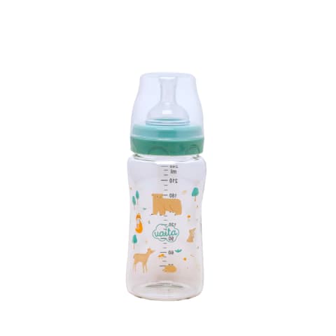 MAMADERA DE VIDRIO BOCA ANCHA 240ML