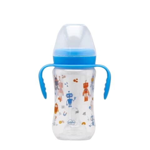 MAMADERA BOCA ANCHA 330ML CON ASAS - DECORADA